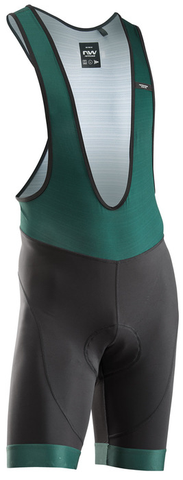 Northwave Active Evo Kantáros Kerékpár Rövid Nadrág - Fekete - Petróleum Zöld