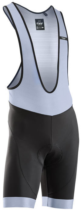 Northwave Active Evo Kantáros Kerékpár Rövid Nadrág - Fekete - Jégszürke