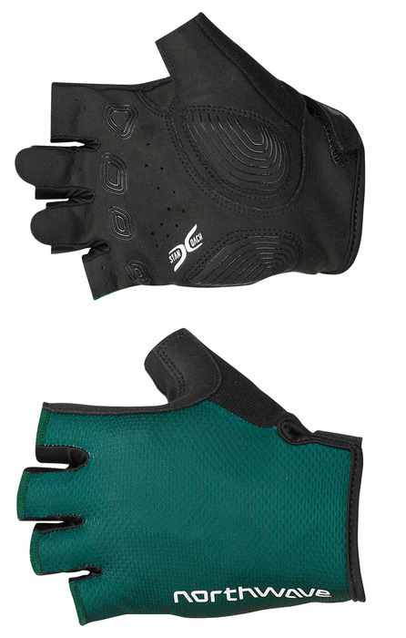 Northwave Active Max Rövidujjú Kerékpáros Kesztyű - Petróleum Zöld