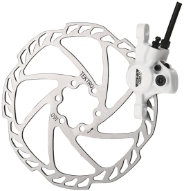 Tektro Auriga Comp Hátsó Tárcsafék 180 mm 6 Cavaros Tárcsával - fehér