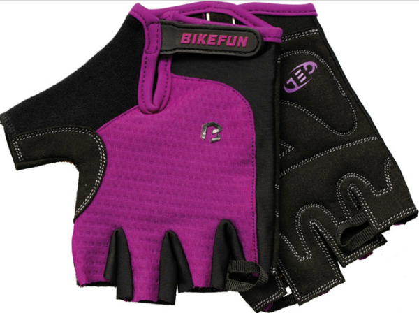 Bikefun Missy Női Kerékpáros Rövid Ujjú Kesztyű - lila