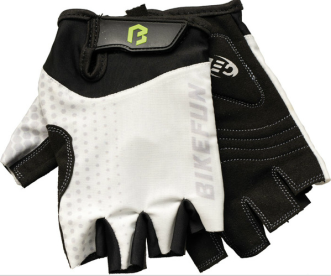 Bikefun Missy Női Kerékpáros Rövid Ujjú Kesztyű - fehér