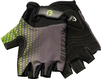 Bikefun Leader Kerékpáros Rövid Ujjú Kesztyű - zöld