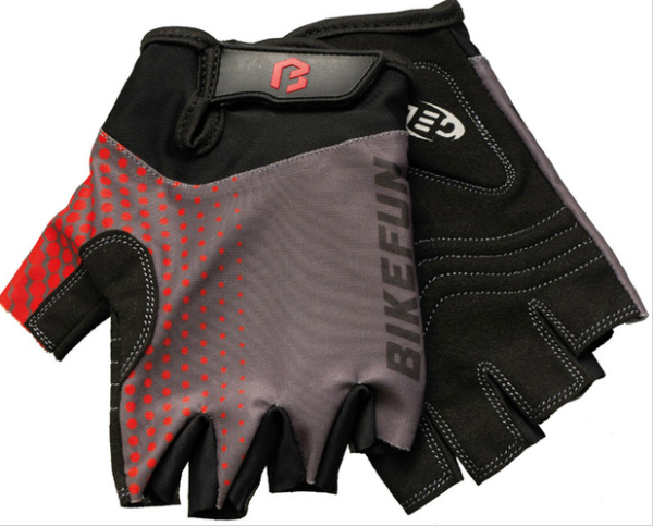 Bikefun Leader Kerékpáros Rövid Ujjú Kesztyű - piros