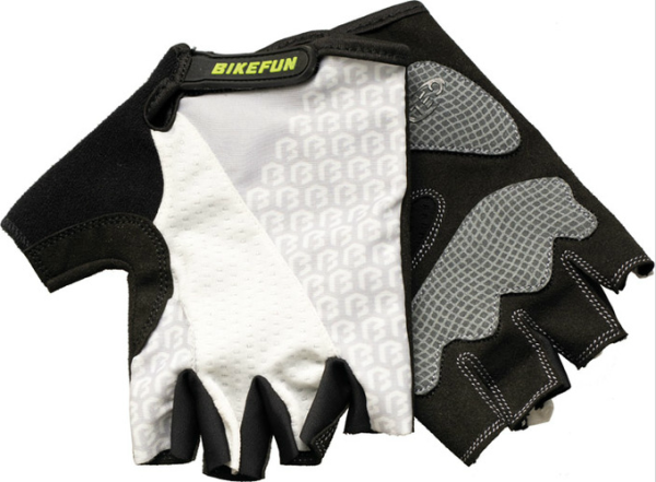 Bikefun Duke Kerékpáros Rövid Ujjú Kesztyű - fehér