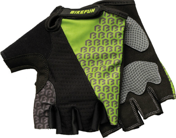 Bikefun Duke Kerékpáros Rövid Ujjú Kesztyű - zöld