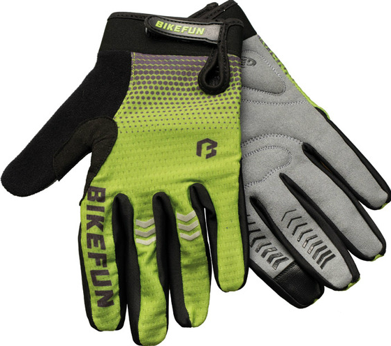 Bikefun Airzone Kerékpáros Hosszú Ujjú Kesztyű - zöld