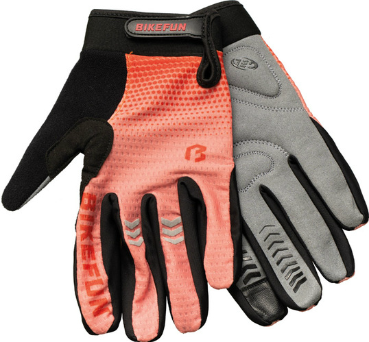 Bikefun Airzone Kerékpáros Hosszú Ujjú Kesztyű - piros