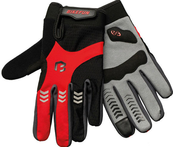 Bikefun Controll Kerékpáros Hosszú Ujjú Kesztyű - piros
