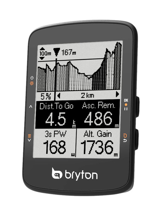 Bryton Rider 460E GPS Kerékpár Computer - fekete
