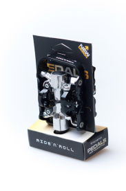 Bikefun Trap Pedál - fekete - ezüst