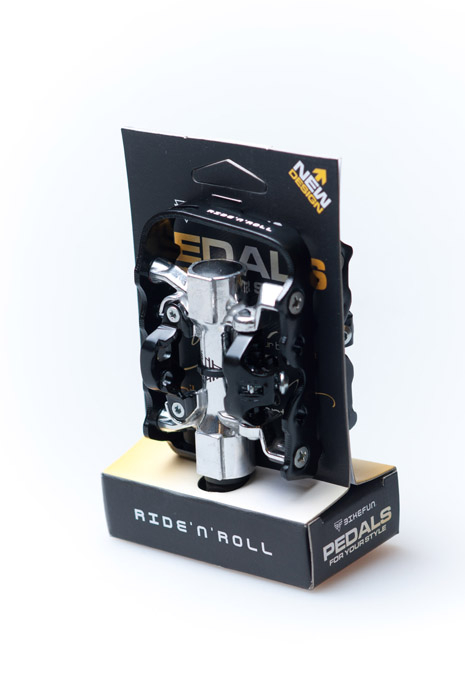 Bikefun Trap Pedál - fekete - ezüst