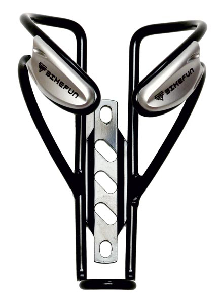 Bikefun Alu Fekete Kerékpáros Kulacstartó - fekete