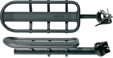 Bikefun Alu Kerékpár Csomagtartó Nyeregcsőre - fekete