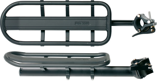 Bikefun Alu Kerékpár Csomagtartó Nyeregcsőre - fekete