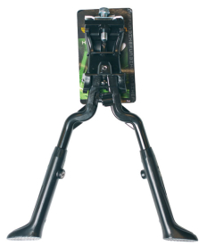 Bikefun Duplalábas, Alu, Állitható Kerékpár Kitámasztó 24-28 - fekete