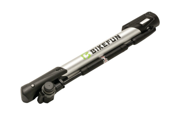 Bikefun Ghibli Mini Kerékpár Műhelypumpa Nyomásmérővel - ezüst