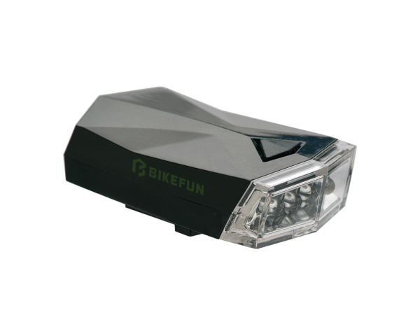 Bikefun Square Kerékpár Első Lámpa - fekete