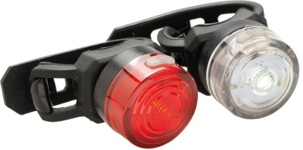 Bikefun Knob II Kerékpár Lámpaszett - fekete