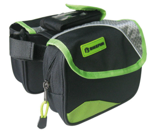 Bikefun Smart Kerékpár Felsőcsőre Táska - fekete - zöld