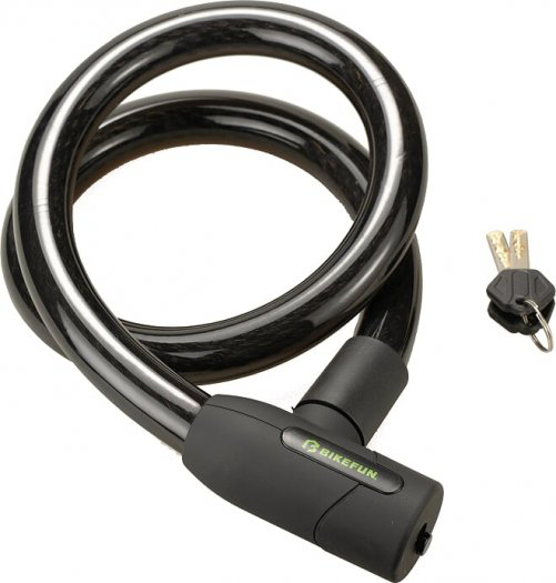 Bikefun Defender Kábel Zár 25x1000mm Kerékpárhoz - fekete