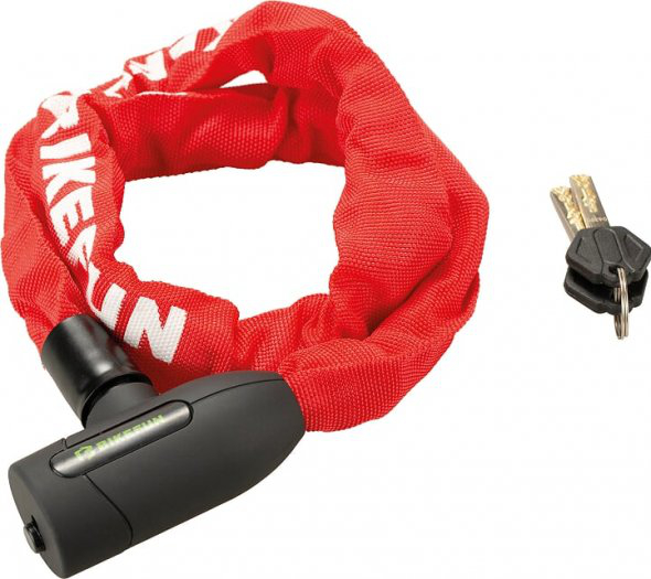 Bikefun Citychain 2 Láncos Kerékpár Zár - piros