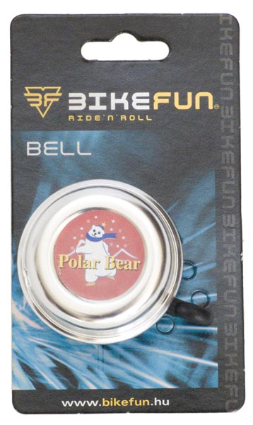 Bikefun Gyerek Kerékpár Csengő Rajzfilm Figurás - ezüst