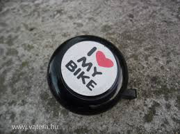Bikefun I Love My Bike Kerékpár Csengő - fekete