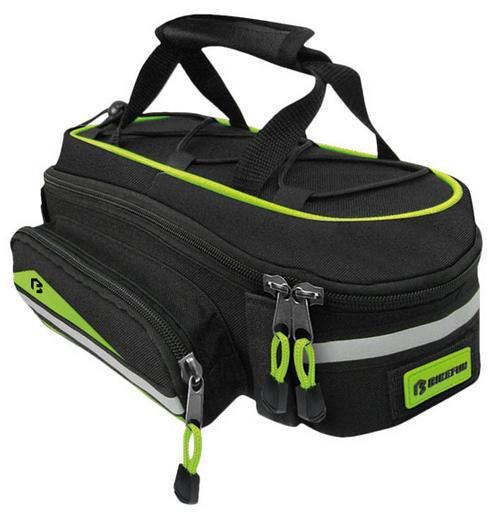 Bikefun Pannier Kerékpár Túratáska - fekete - zöld