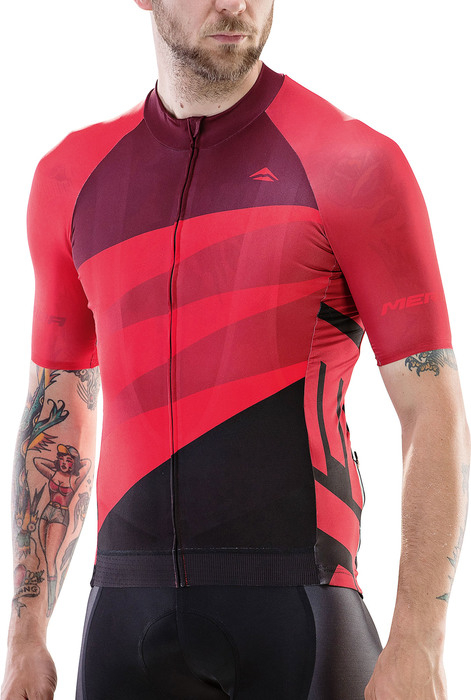 Merida CX Design Rövid Ujjú Kerékpáros Mez - piros