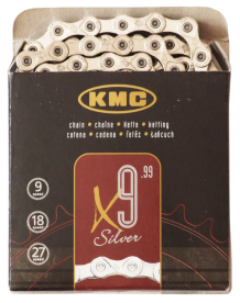 KMC X9 Silver Lánc - ezüst