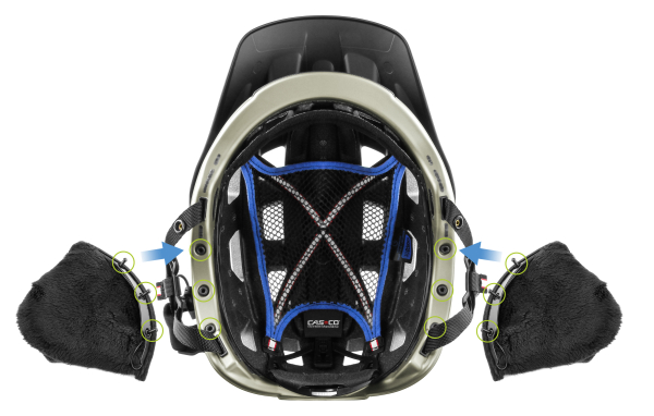 Casco Téli Fülmelegítő Betét MTBE 2 és E Motion Kerékpár Sisakhoz