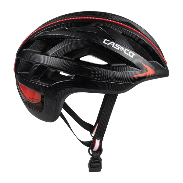 Casco Cuda 2 Strada Kerékpár Sisak Competition Black Red - fekete
