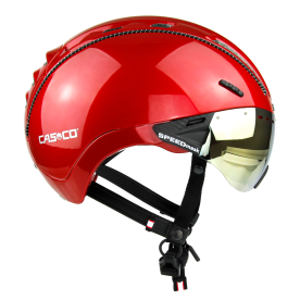 Casco Roadster Plus Kerékpár Sisak Lencsével Red Shiny - piros