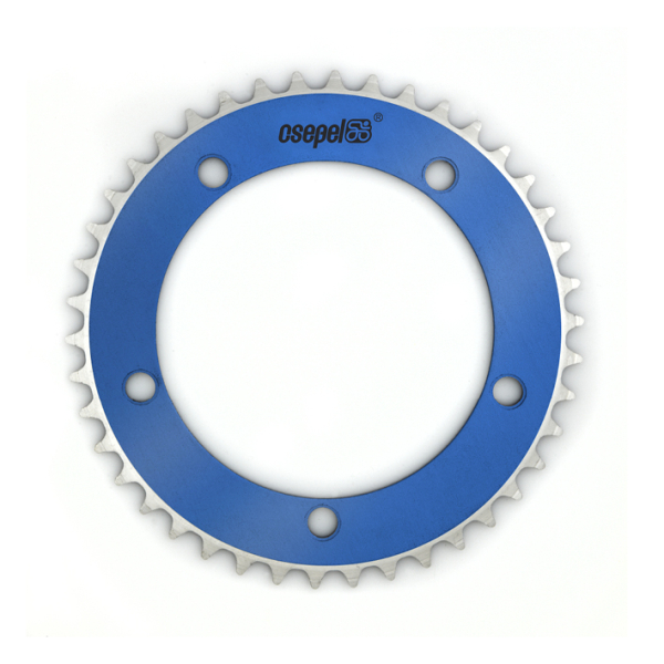 Csepel Festett Lánctányér - kék