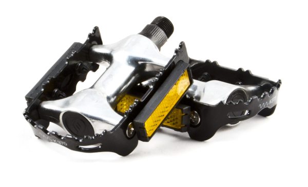 MTB Alu Pedál - ezüst - fekete