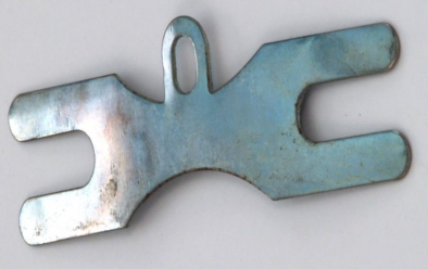 Kerékpár Sárvédőtartó Lemez Hátra - ezüst