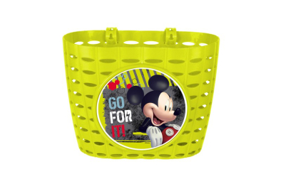 Disney Mickey Egér Gyerek  Fix Rögzítésű Kerékpár Első Kosár - sárga
