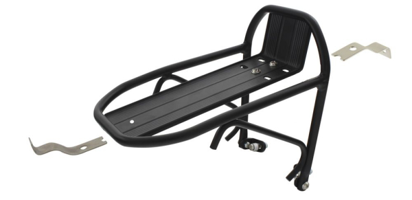 Alu Első/Hátsó Kerékpár Csomagtartó Féktüskére - fekete