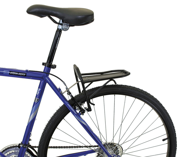 Alu Első/Hátsó Kerékpár Csomagtartó Féktüskére - fekete