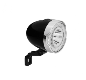 Csepel Retro Kerékpár Első Lámpa Tartóval - fekete