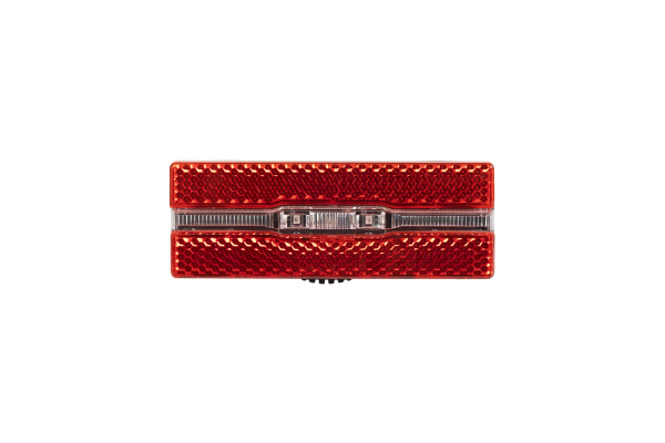 M-Wave Helios 2LED Kerékpár Hátsó Lámpa Csomagtartóra 50-80mm