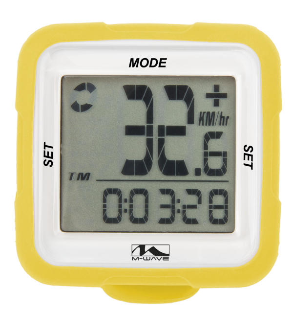 M-Wave 14  Kerékpár Computer - sárga