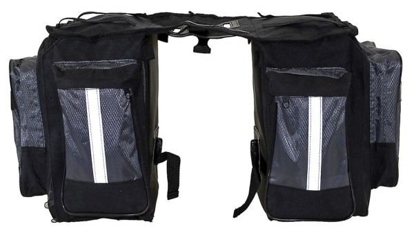 M-Wave Amsterdam Triple Kerékpár Túratáska - fekete