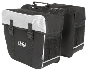 M-Wave Amsterdam Kerékpár Túratáska - fekete - fehér