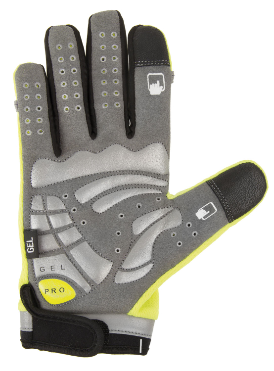 M-Wave Neon Érintőképernyő Kompatibilis Kerékpáros Kesztyű