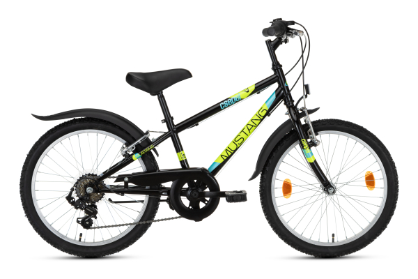 Csepel Mustang 20" 6sp Gyerek Kerékpár - fekete