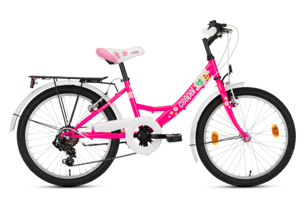 Csepel Flora 20" 6sp Gyerek Kerékpár - rózsaszín