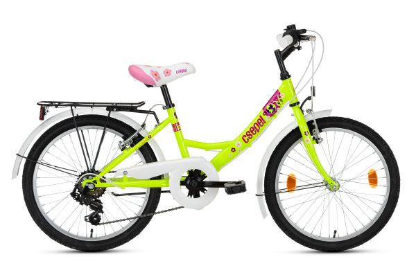 Csepel Flora 20" 6sp Gyerek Kerékpár - zöld
