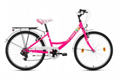 Csepel Flora 24" 6Sp Gyerek Kerékpár - pink